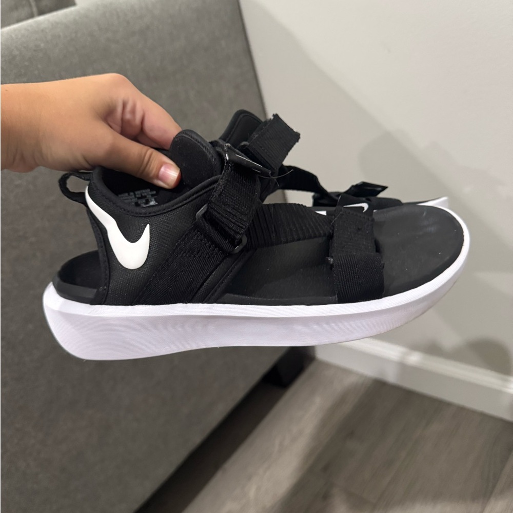 Nike womens Black and White Sandals